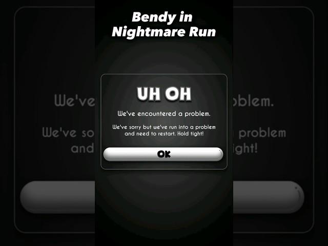 How to bypass "Uh oh error" in Bendy in Nightmare Run! // #bendyrun #bendy