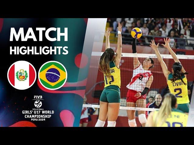 BRAZIL  PERU [4K]  | Highlights | Girls' U17 World Championship 2024