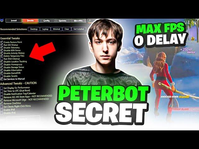  SECRET Peterbot Settings to BOOST FPS & ZERO Delay in Fortnite Chapter 6! 