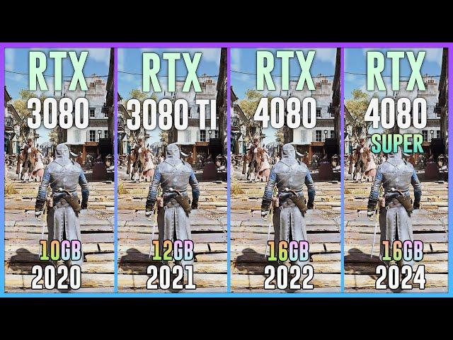 RTX 3080 vs RTX 3080 TI vs RTX 4080 vs RTX 4080 SUPER - Test in 20 Games