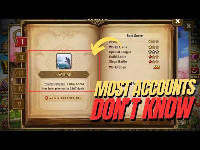 Some Accounts Don't Know that it Can ACHIEVE So Much MORE! - Summoners War