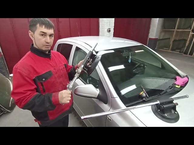 Установка автостекол в одного мастера инструментом "Fur-Hand" 1 часть