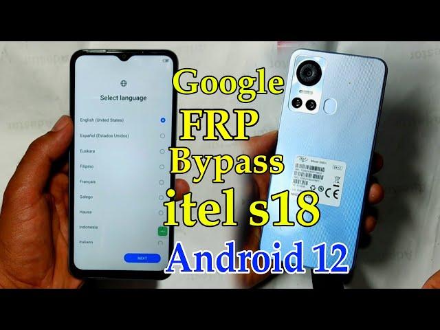 Itel S18 Google FRP Bypass  Account.  1M% S663L Android 12 Without pc 2023