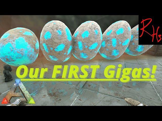 TAMING and BREEDING our first Gigas! - Ark Survival Evolved (Episode 3) Solo PVP