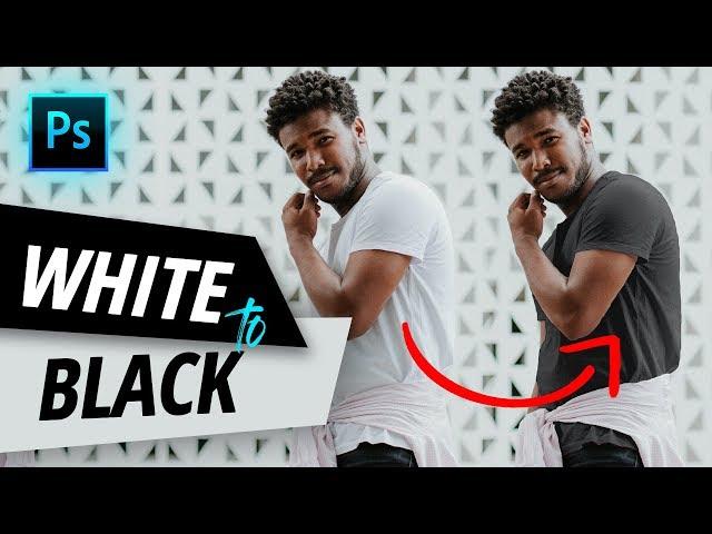 White Shirt to Black Photoshop