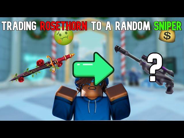 Trading Up From Rosethorn Knife To A Random Sniper!