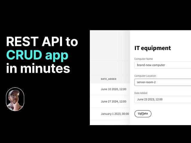 From REST API to CRUD app in minutes | Budibase | REST API