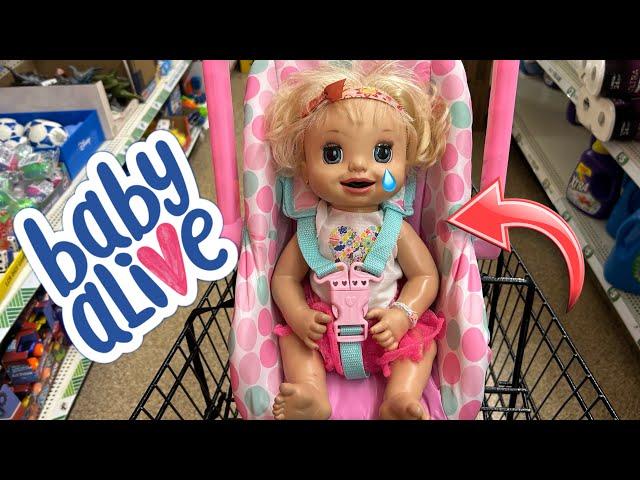 BABY ALIVE doll goes on a outing 