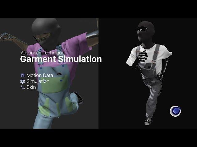 Garment Simulation in Cinema 4D (Motion Data Retargeting)