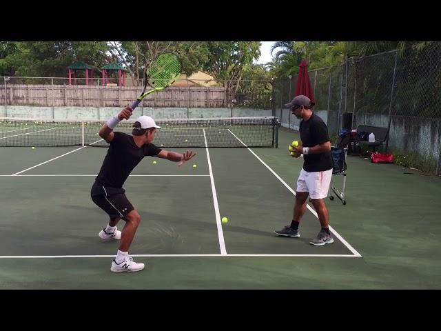 Professional tennis training with coach Brian Dabul (Federer, Nadal, Djokovic)