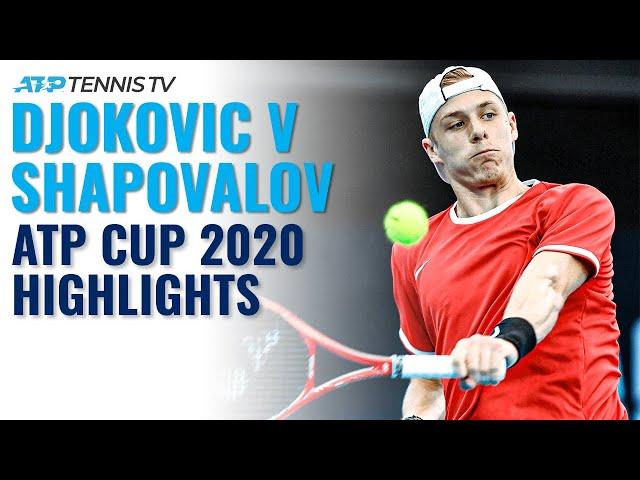 Novak Djokovic vs Denis Shapovalov | ATP Cup 2020 Extended Highlights