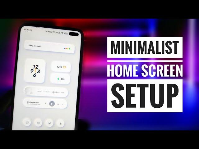 Minimalist Android Home Screen Setup