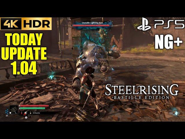 STEELRISING New Game Plus Unstable Lightning Ram Boss Fight 4K | Steelrising Update 1.04 Patch PS5