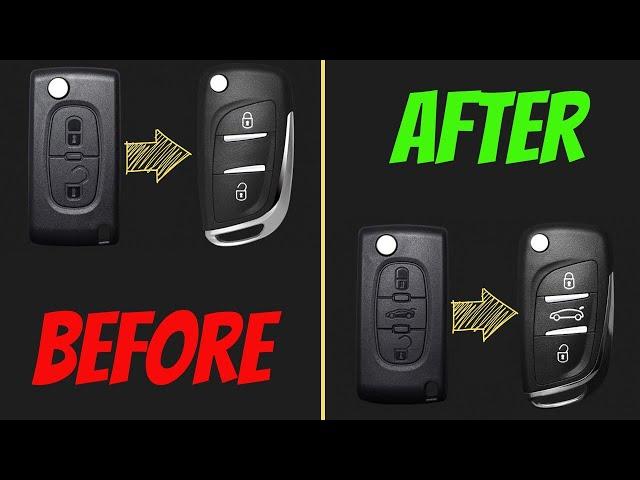 Peugeot / Citroen | How To REPLACE old to new KEY case?  