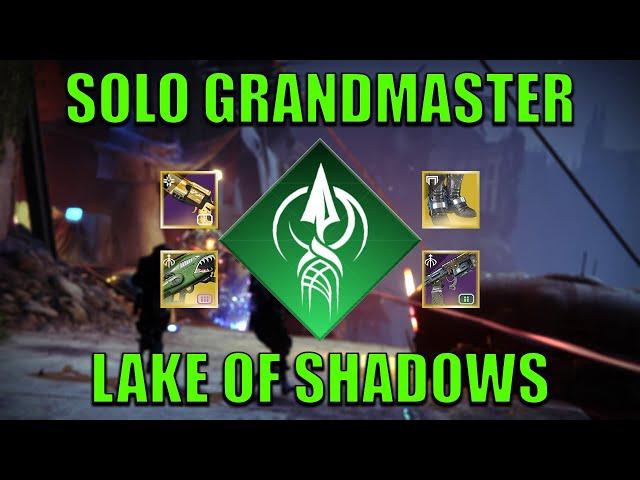 Solo Lake of Shadows Grandmaster - NO BOSS CHEESE (Platinum, 18:37) Strand Hunter [Destiny 2]