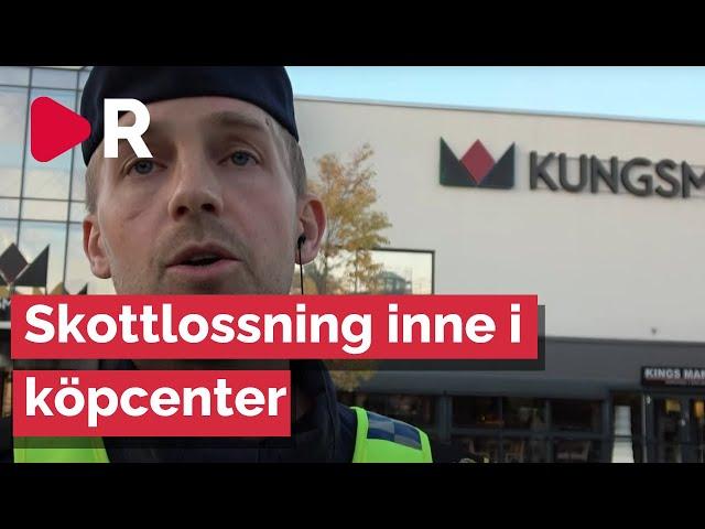 Polisen kommenterar skottlossningen i köpcentret Kungsmässan