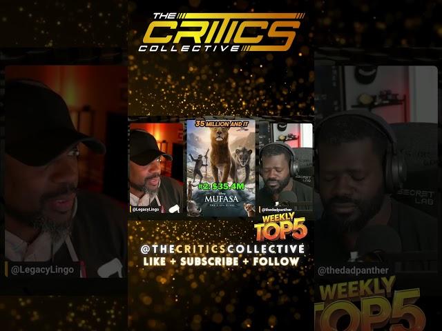 Weekly Top 5 WK51 (2024) - Review Clip - The Critics Collective - #mufasa