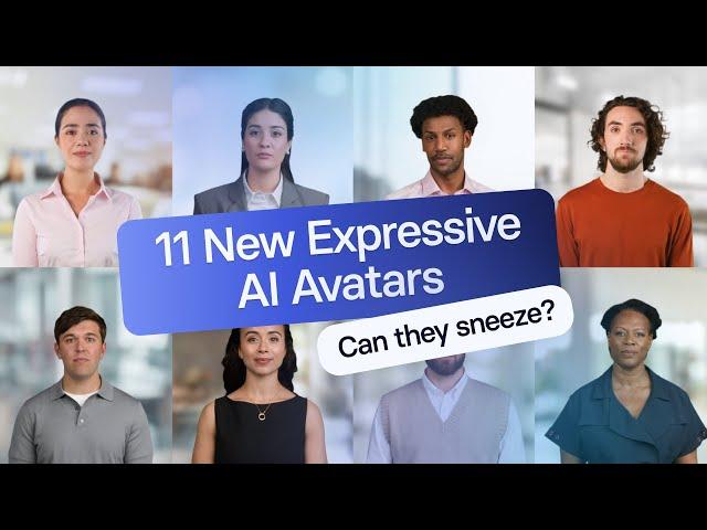 Brand New Expressive AI Avatars from Synthesia