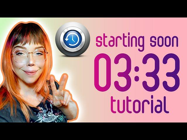 how to get a countdown counter for your starting soon screen || snaz tutorial || twitch tips