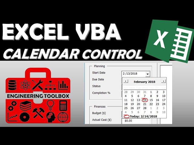 Date Picker Control - Excel VBA Data Entry Userform (Part 4)[32bit only]