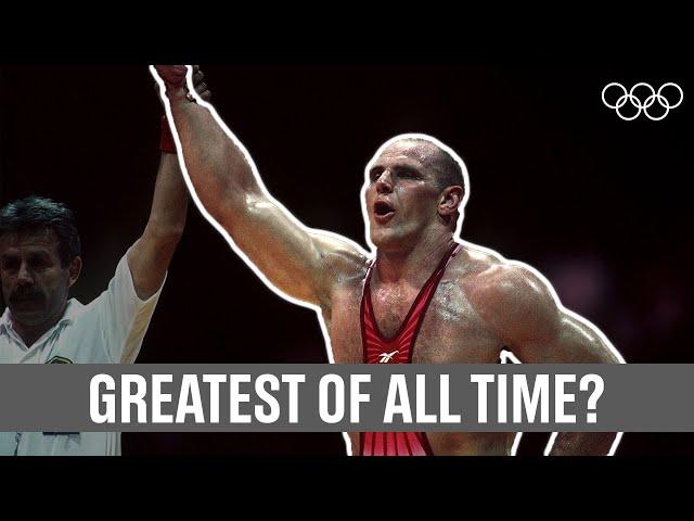 Aleksandr Karelin's first Olympic bout! ‍️