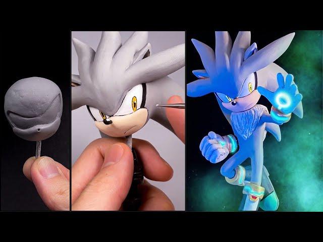 Remake Silver the Hedgehog with Clay /Sonic the hedgehog [kiArt]