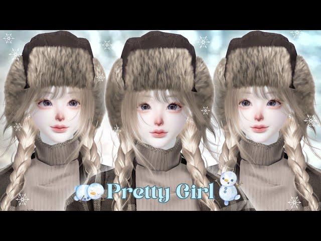 Zepeto Face Tutorial Pretty Girl Face Winter Season | Oplas Zepeto Girl | Zepeto Girl Face Tutorial