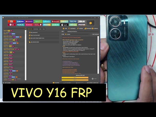 VIVO Y16 FRP BYPASS VIA UNLOCKTOOL