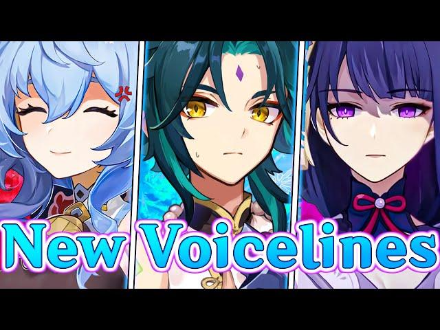 Voice lines - when Traveler is on LOW HP | ft. Xiao, Ganyu, Raiden | Genshin Impact voice lines lore