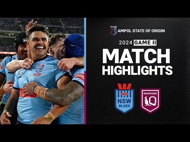 NRL 2024 | Blues v Maroons | Match Highlights