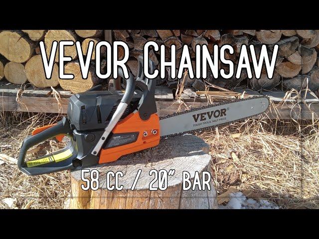 How good is a $146.99 VEVOR Chainsaw?  Unboxing, setup and demo