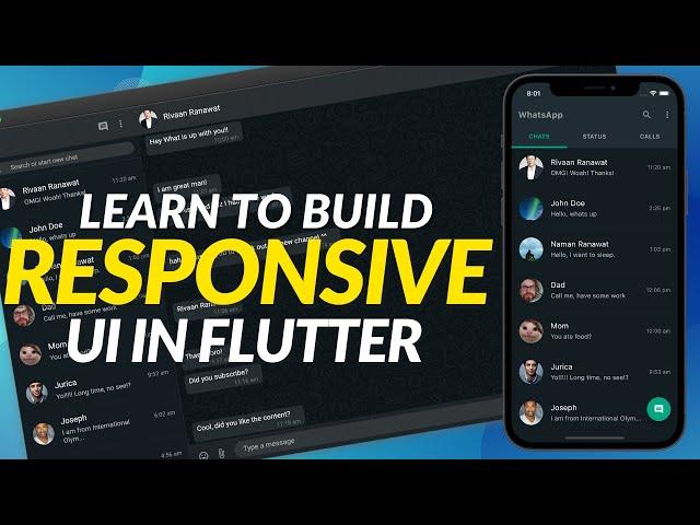Flutter Responsive UI: WhatsApp Clone