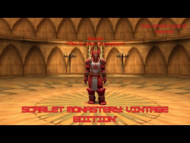 Old Scarlet Monastery: Exploring the WoW Alpha (0.5.3)