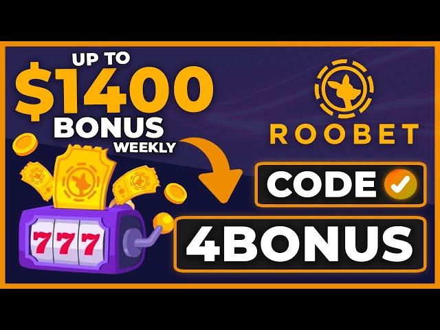 ROOBET PROMO CODE 4BONUS — UP TO $1400 WEEKLY BONUS & 20% CASHBACK (Roobet New Code 2025)