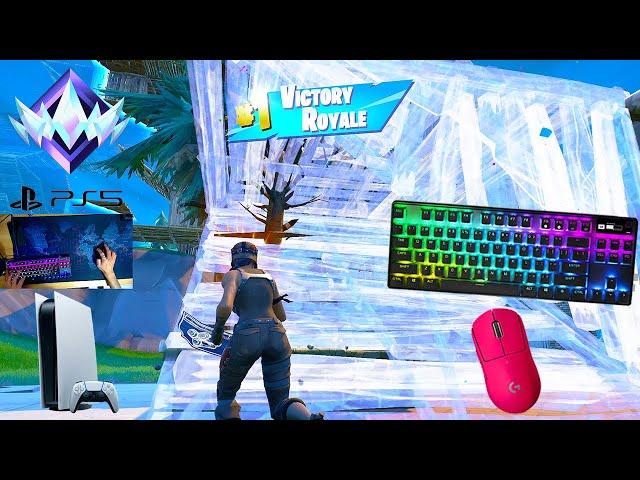 Fortnite Ranked Reload On PS5  Keyboard & Mouse Gameplay | Apex Pro TKL ASMR  120 FPS 4K