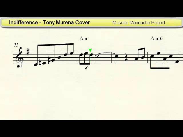 Indifference (Tony Murena Cover) - Accordion sheet music