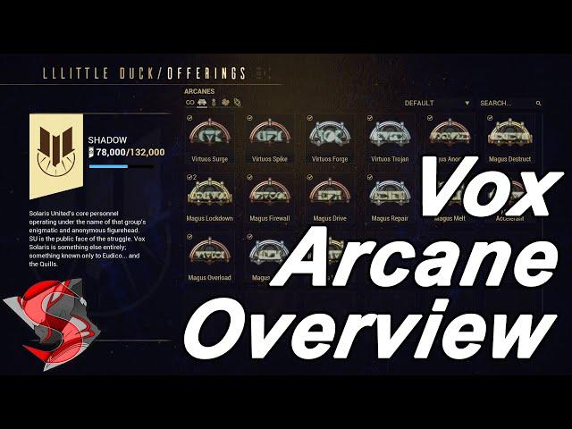 Warframe | Vox Solaris Arcane Overview