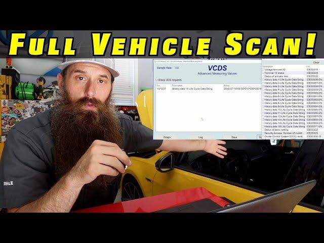 COMPLETE VCDS Vehicle Scan ~ Save ALL Adaptations!