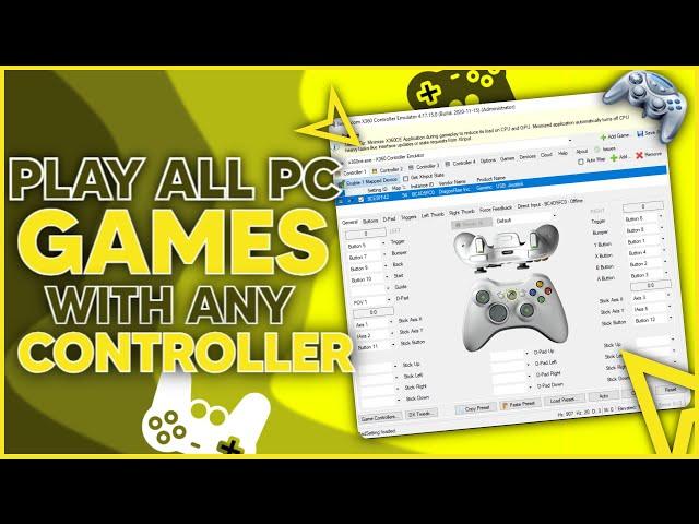 How To Play All PC Games With Any Controller or Generic USB Gamepad [X360CE]