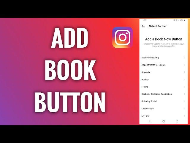 How To Add A Book Button On Instagram