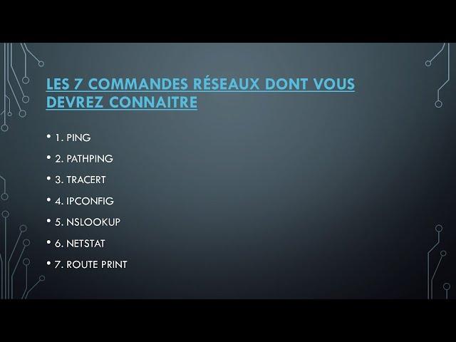 LES 7 COMMANDES RÉSEAUX QUE VOUS DEVREZ CONNAITRE A TOUT PRIX