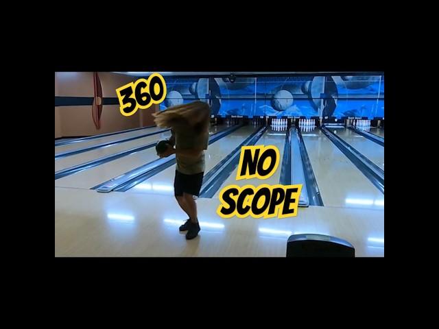 No Scope 360 Bowling Strike!  #gobowling