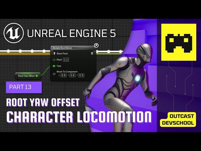 UE5 Character Locomotion Tutorial 13 | Turn In Place Part 1/2: The Root Yaw Offset