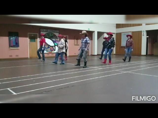 Heehaa... line dance demo: Tush Push (Jim Ferrazzano, USA)