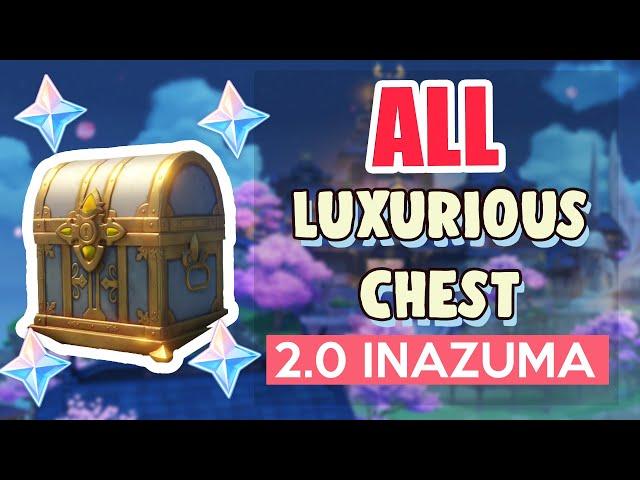 ALL LUXURIOUS CHESTS IN 2.0 INAZUMA LOCATIONS | Genshin Impact