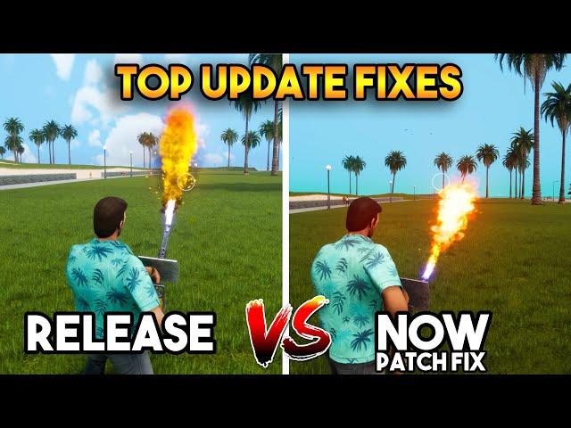 TOP FIXES AFTER UPDATE : GTA VICE CITY DEFINITIVE EDITION UPDATED FIXES