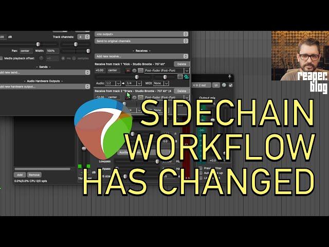 Changes to sidechaining in REAPER 7