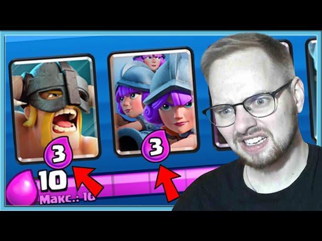  WTF? ALL CARD FOR 3 ELIXIR! NEW MIRROR CHALLENGE / Clash Royale