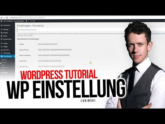 WordPress Einstellung (2016) ► Seiten, Kategorien und Links #L008