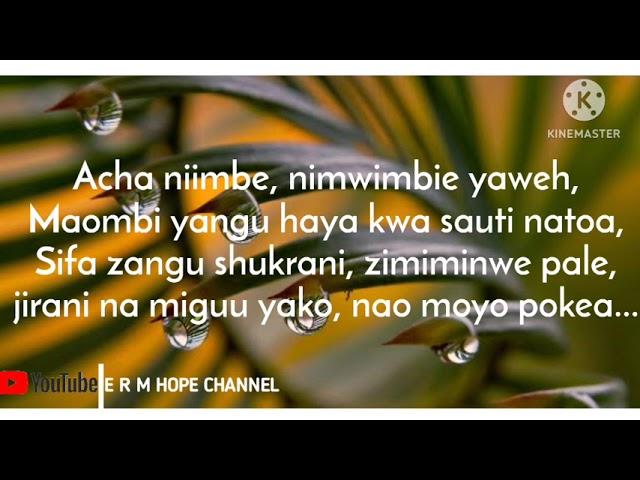 JOMIRESO VOICES TZ- NI RAHA- Official video lyrics (  E R M HOPE Channel )